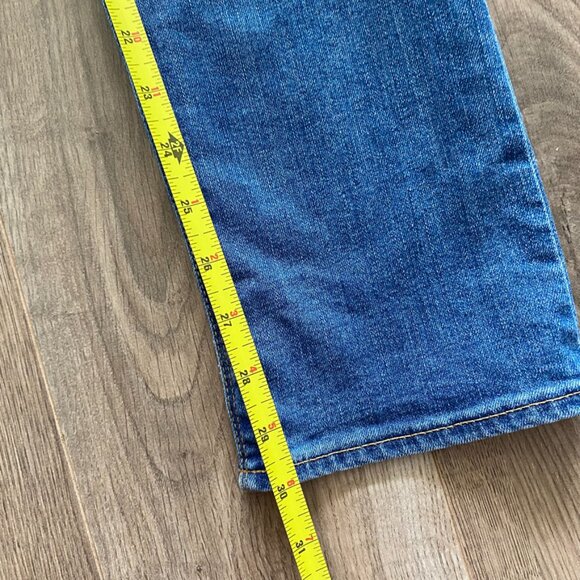 GAP Mid-Blue "Real Straight" Mid-Rise Jeans - Picture 6 of 14